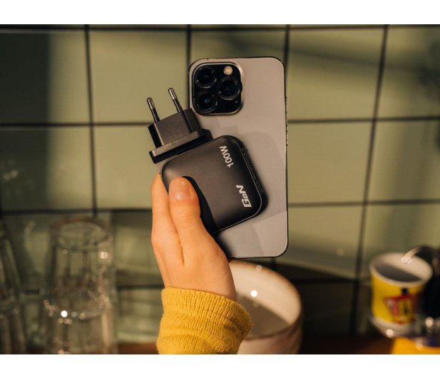 VERBATIM Mini GaN Charger 100W 4 Port US/EU/UK - 1340213 - zdjęcie 4